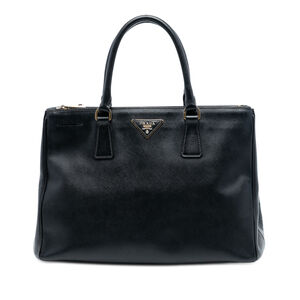 Pre-Loved Prada Medium Saffiano Lux Galleria Double Zip Satchel